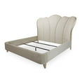 thumbnail image 5 of Michael Amini Villa Cherie Cal. King Channel Tufted Velvet Bed - Caramel, 5 of 6