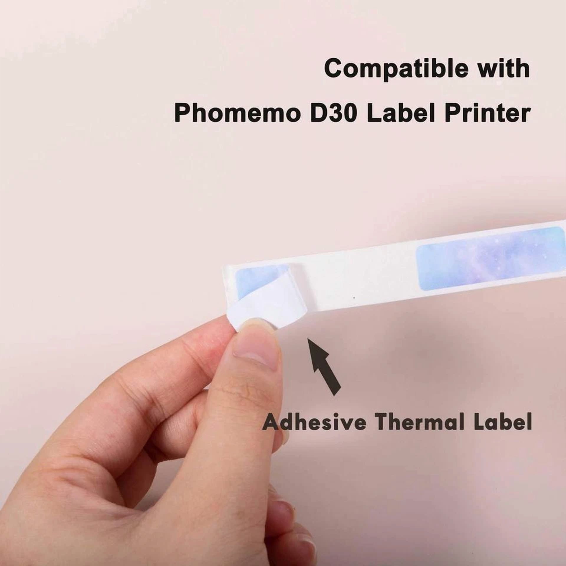 BUTTERFLY- Phomemo D30 Sticker Paper 12×40Mm Starry Night Self-Adhesive Thermal Label