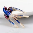 thumbnail image 4 of Broche de golondrina Zulema con pájaros de imitación púrpura, 4 of 8