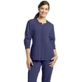 thumbnail image 2 of Marvella by White Cross Women's Jewel Neck Zip Front Scrub Jacket, 2 of 3