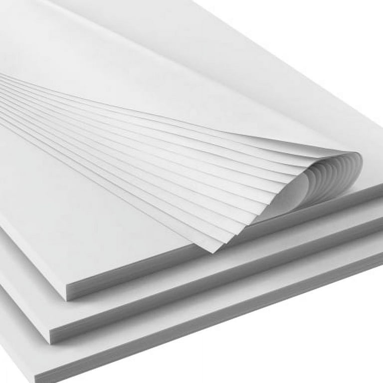 Pack of 5, Solid White Premium Tissue Paper 15 x 20 960 Sheets/Pack Made in USA