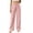 *Pink, variant on ClodeEU Women's Elastic Waist Straight Leg Pants With Pockets,Solid Color Casual Fashion Trousers ,Women's Plus XXL