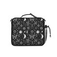 thumbnail image 3 of Butterfly and Moon Gothic Pattern Insulated Lunch Bag with Shoulder Strap and Bottle Holder,Bento School Lunch Bag Box,11x9.5x3.5 Inches, 3 of 5