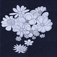 thumbnail image 1 of Ahgly Company Machine Washable Indoor Square Transitional Night Blue Area Rugs, 5' Square, 1 of 7