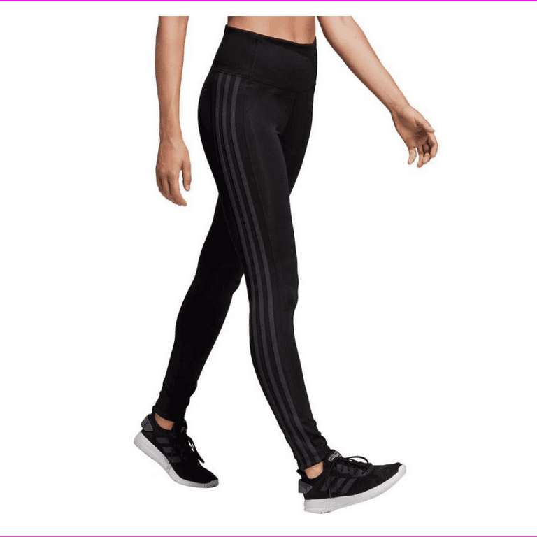ADIDAS Women's Essentials 3 Stripe Athletic Tights L/Black/C