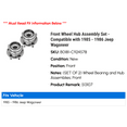 thumbnail image 2 of Front Wheel Hub Assembly Set - Compatible with 1985 - 1986 Jeep Wagoneer, 2 of 3