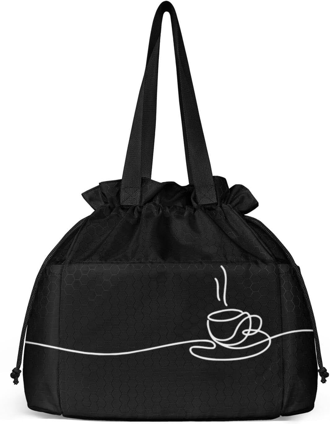 Lunch Bag for Women Insulated Womens Drawstring Lunch Bag for Work, Stain-Resistant Large Lunch Box for Women with Containers, Cinch Closure Cromwell Bag Black Man Reusable Lunch Bag Office