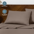 thumbnail image 6 of Bare Home Pillowcase Set - Envelope Closure - Premium 1800 Collection - Double Brushed - Ultra Soft - Standard Size, Taupe, 2 Count, 6 of 8