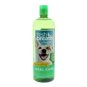 Angle View: Fresh Breath by TropiClean Oral Care Water Additive for Pets, 33.8oz - Made in USA