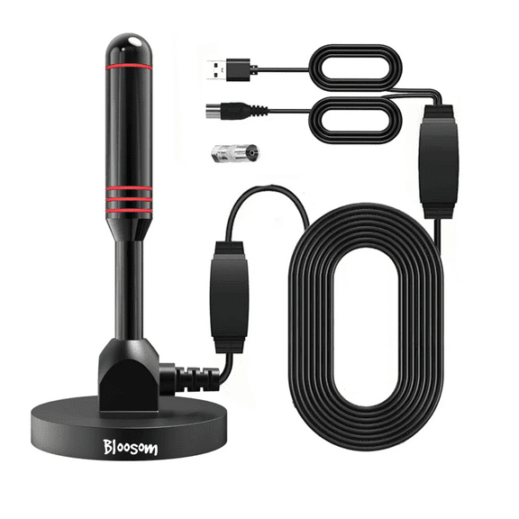 Antena De Tv Bloosom Digital Para Interiores Antena Hdtv 4k 1080p Negro