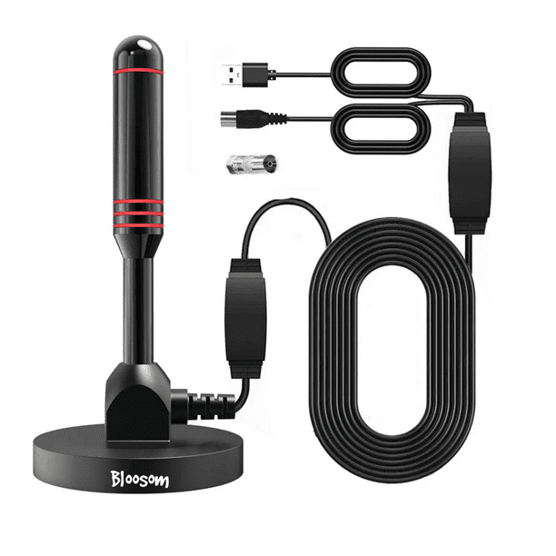 Antena De Tv Bloosom Digital Para Interiores Antena Hdtv 4k 1080p Negro