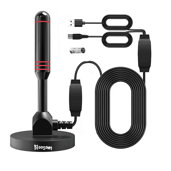 Antena De Tv Bloosom Digital Para Interiores Antena Hdtv 4k 1080p Negro