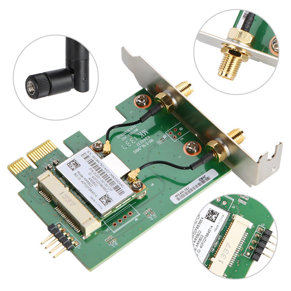 Otviap Ar5b22 Dual Band 300m Wireless Pci E Wifi Card Adapter Bluetooth 4 0 Network Card For Desktop Dual Band Wireless Pci E Wifi Card Adapter Pci E Wireless Wifi Card Adapter Walmart Com Walmart Com