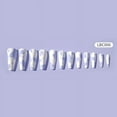 thumbnail image 2 of Long T-Type Artificial Nails with Eco-Friendly And Safe Material for Wedding Dating Party Hand Makeup Lbc006 Milk Purple, 2 of 2