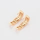 thumbnail image 5 of Hermosas Arracadas Con Brillantes Cristales Oro 18K Laminado dorado Unitalla, 5 of 7