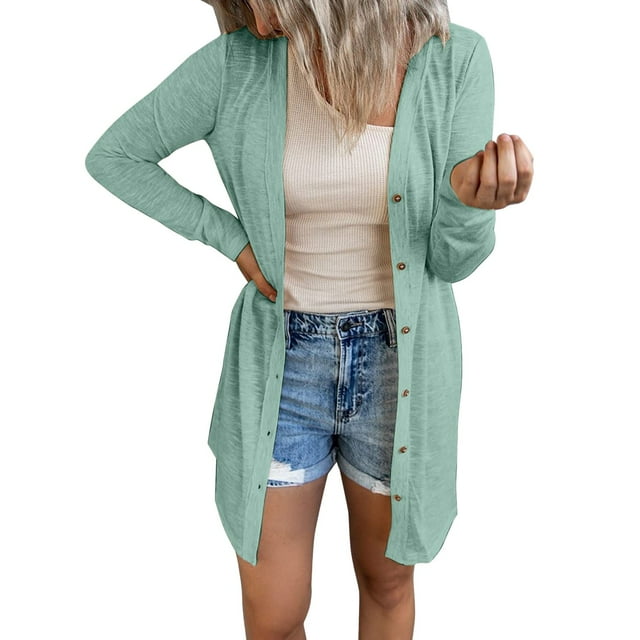 Oversized Cardigan for Women Candy Corn Cardigan Open Back Sweaters Corded Cardigan Open Cardigans for Women plus Size Long Sleeve Knit Cardigan for Women Open Front Lightweight Cardigan Nice