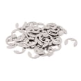 thumbnail image 1 of Unique Bargains 8mm Inner Dia Stainless Steel Retaining E-Clip Snap Ring Circlip 44pcs, 1 of 1