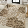 thumbnail image 3 of JONATHAN Y SANTA MONICA 5 x 8 Area Rug, Zinnia Floral Textured Weave - Brown/Cream, SMB110I-5, 3 of 8