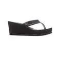 thumbnail image 4 of Womens Guess Sarraly Platform Wedge Thong Sandals, Black Multi, 6 US, 4 of 5