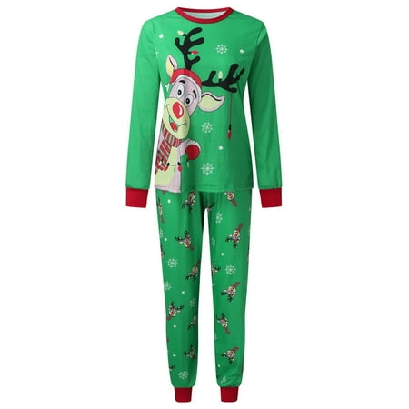 

Nomeni Women Mom Christmas Deer Print Long Sleeve Tops And Pants 2PC Set Outfirs Family Matching Pajamas Sleepwear Deer Clothes Pjs Matching Sets Loungewear Outfits