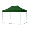 thumbnail image 2 of Ilios Innova | Toldo Plegable Verde 3x6 m Carpa para Exteriores Resistente al Clima, Impermeable, Estructura de Hierro y Tela Oxford 600D., 2 of 9