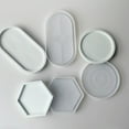 thumbnail image 6 of Milue 3Pcs Epoxy Hexagonal Oval Round Storage Tray Molds Fruit Storage Plate Mold, 6 of 10