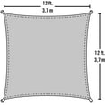 thumbnail image 3 of 12 ft square Blue Shade Sail, 3 of 4