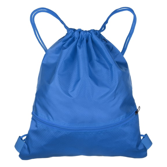 Uxcell Drawstring Backpack Bag 16.5" x 19.3" Oxford Cloth Bulk Cinch Sack, Blue
