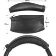 thumbnail image 3 of Headband Cover Compatible with Q45, Q30, Q35, Q20, Q10 Headphones, Protein Leather Zippered Headband Cover Compatible with WH-1000XM4, WH-1000XM3, WH-XB910N, WH-XB900N Headphones (Black), 3 of 7