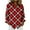 Red#b, variant on Fmbrln Womens Plaid Shirts Long Sleeve Button Turndown Collar Shirts Tops Fashion Casual Lightweight Blouse