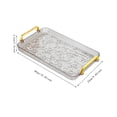 thumbnail image 4 of Marco de fotos redondo,Pequeño cuadro dorado vintage para la pared,Marco de fotos redondo decorativo de resina con ornamentos,Bandeja para servir,Bandeja rectangular para servir en la cocina, 4 of 8
