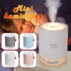 Mini Humidifier,500ml Premium Humidifying Unit,Automatic Shut-Off,Night Light Function