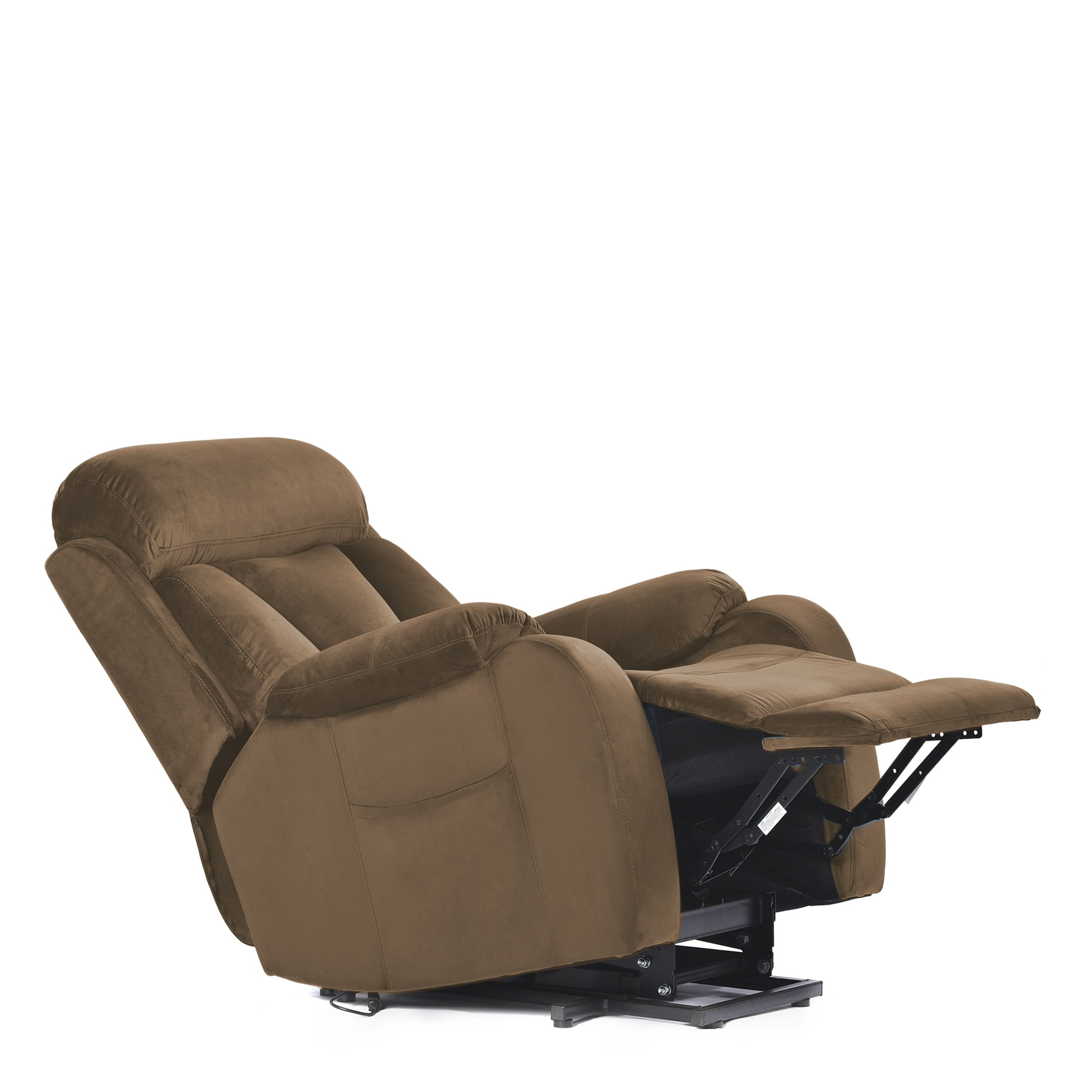 Resenkos Massage Recliner Chair, Fabric Recliner Sofa Home Theater Seating with Lumbar Support, Power Lift Recliner Chair for Living Room, Brown Resenkos Massage Recliner Chair, Fabric Recliner Sofa Home Theater Seating with Lumbar Support, Power Lift Recliner Chair for Living Room, Brown