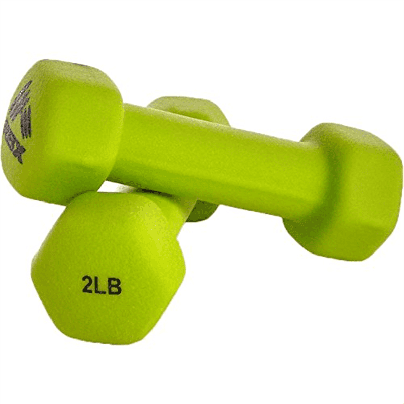 RBX RFY4004E 2 pack of 2lb Hand Weights Green