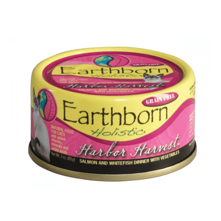 Earthborn Holistic Harbor Harvest Grain Free Canned Cat Food 3oz, Case of 24
