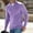 Purple, variant on Men's Zipper Stand Collar Pullover Sweaters - Slim Fit Casual Solid Soft Knitted Long Sleeve Thermal Jumper Tops