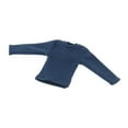 thumbnail image 2 of JWQFBC 1/12 Scale Mini Long Sleeve Shirt ,Figure Doll Clothes, Casual, Handmade Costume Dark Blue, 2 of 8