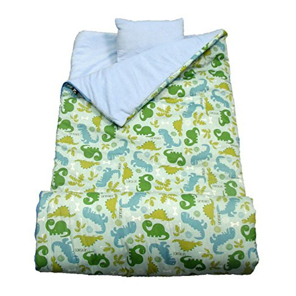 SoHo Slumber Bag for Kids, Dinosaur, With Pillow and Sleeping Bag Cover