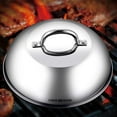 thumbnail image 3 of Cook N Home Stainless Steel Lid Griddle Accessories - 12 Inch Round Basting Cover Cheese Melting Dome and Steaming Cover - Best for Use in Flat Top Griddle Grill Cooking Indoor or Outdoor, 3 of 4