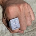 thumbnail image 2 of Men's Real Solid 925 Sterling Silver Initial Letter I Iced Baguette Flooded Out Big Hip Hop Ring Size 10, 2 of 8