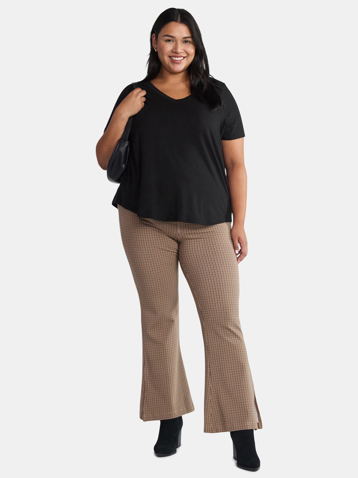 Terra & Sky Women's Plus Size Flare Legging, Sizes 0X-4X