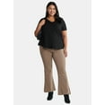 thumbnail image 2 of Terra & Sky Women's Plus Size Flare Legging, Sizes 0X-4X, 2 of 5