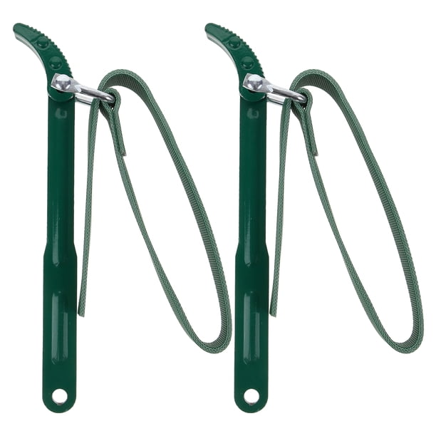 2 llaves de correa para cinturón, llave de plomería, llave de correa multiusos, llave de correa para filtro de agua, herramienta práctica