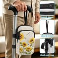 thumbnail image 5 of COEQINE Crutch Bag Elbow Crutch Pouch Sunflower Dragonfly Butterfly Forearm Crutch Pouch, Walking Cane Bag, Lightweight, Large Capacity, for Walking Cane, Hiking Stick, 5 of 7