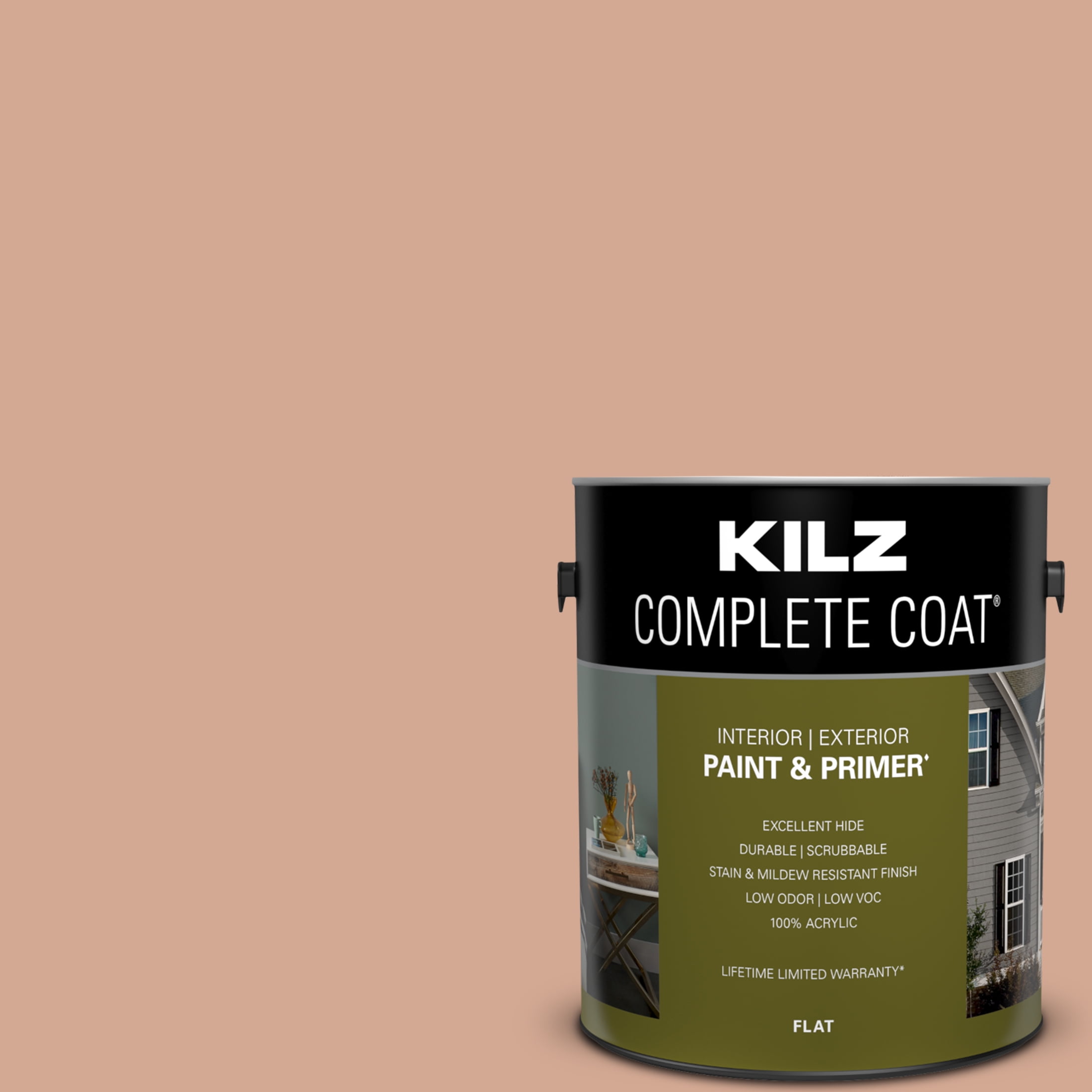Tan Blush, KILZ Complete Coat Interior/Exterior Paint & Primer, 1 Gallon #LB230-01