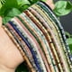 thumbnail image 5 of Cuentas espaciadoras redondas de ágatas y turquesas naturales de 4 x 2 mm con imagen de jaspe, cuentas de piedra de ábaco planas para hacer joyas y pulseras, 5 of 5