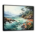 thumbnail image 2 of Designart "Thailand Tropical Paradise horizon" Nautical & Beach Floater Framed Wall Art Living Room, 2 of 7
