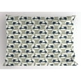 thumbnail image 1 of Motorcycle Pillow Sham, Monochrome Scooters Hand Drawn Cartoon Vehicles Vintage Bikes, Decorative Standard Queen Size Printed Pillowcase, 30 X 20 Inches, Eggshell Dust and Dark Blue, by Ambesonne, 1 of 2