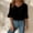 *Black, variant on Womens Summer Tops ,Dressy Casual Shirts 3/4 Sleeve Work Blouse ,Boho Casual Shirts White,Womens Plus M