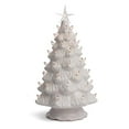 thumbnail image 1 of Milltown Merchants Ceramic Christmas Tree - Tabletop Christmas Tree with Lights - (15.5" Large White Christmas Tree/White Lights) - Lighted Vintage Ceramic Tree, 1 of 5